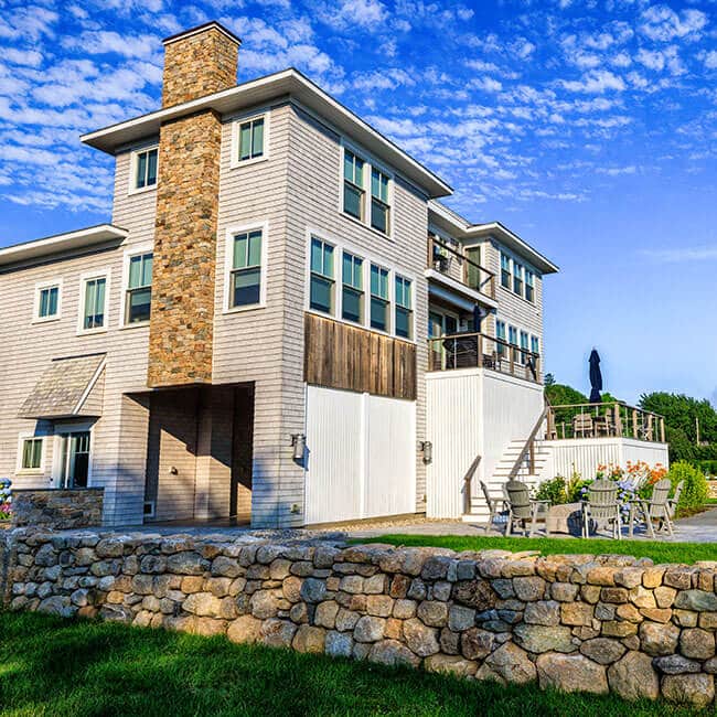 Custom masonry in a home in Dartmouth MA by Brian DeMedeiros BD Masonry.